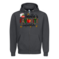 Smoke santa's favorite substitute Zipper Hoodie - AdoDesignShop