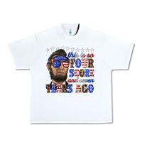White this is so four score and seven years ago Urban Heavy Tee - texasbilliewilder