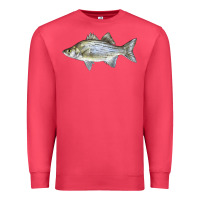 Cardinal White Bass Fish Illustrations Premium Sweatshirt - LillyAllenDesigns
