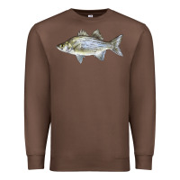 Chestnut White Bass Fish Illustrations Premium Sweatshirt - LillyAllenDesigns