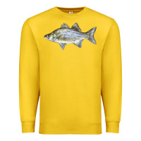 Lemon White Bass Fish Illustrations Premium Sweatshirt - LillyAllenDesigns