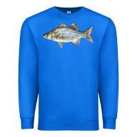 True Royal White Bass Fish Illustrations Premium Sweatshirt - LillyAllenDesigns