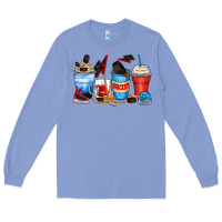 Colony Blue hockey begins after coffee cups Long Sleeve Tee - Zillion Design Studio