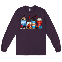 Plum hockey begins after coffee cups Long Sleeve Tee - Zillion Design Studio
