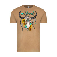 Vintage Camel wild soul boho bull skull Vintage Tee - texasbilliewilder