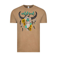 Wild Soul Boho Bull Skull Vintage Tee | Teevron