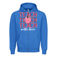 True Royal teach with love Zipper Hoodie - JahusDesignShop