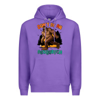 Purple dont be an assquatch Premium Hoodie - MaliasSmallBusiness