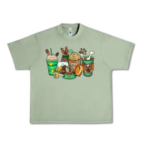 Oil Green yorkshire terrier coffee cups Urban Heavy Tee - Zillion Design Studio