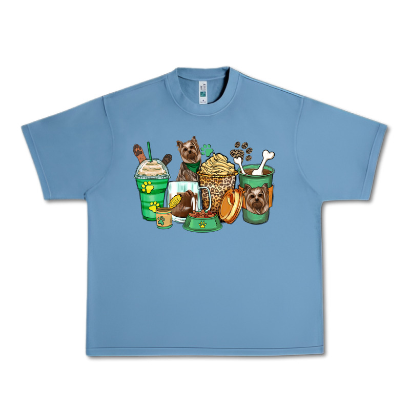 Yorkshire Terrier Coffee Cups Urban Heavy Tee by Zillion Design Studio | Teevron