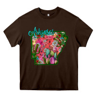 Chocolate Brown arkansas Heavy Core Tee - SublimationCraftShop
