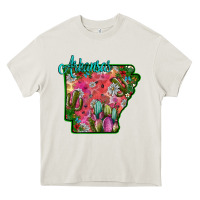 Cream arkansas Heavy Core Tee - SublimationCraftShop