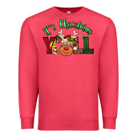 Cardinal it's christmas y'all reindeer Premium Sweatshirt - Jasminsmagicworld