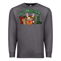 Charcoal Heather it's christmas y'all reindeer Premium Sweatshirt - Jasminsmagicworld