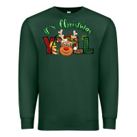 Sports Green it's christmas y'all reindeer Premium Sweatshirt - Jasminsmagicworld
