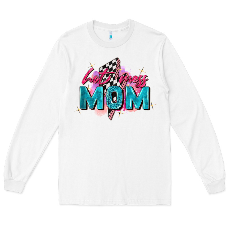 Hot Mess Mom Long Sleeve Tee by Zillion Design Studio | Teevron