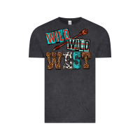 Vintage Black wild wild west Vintage Tee - texasbilliewilder