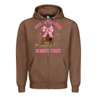 Chestnut over caffeinated moms club Zipper Hoodie - JahusDesignShop