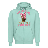 Seafoam over caffeinated moms club Zipper Hoodie - JahusDesignShop