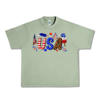 Oil Green usa 4th of july Urban Heavy Tee - texasbilliewilder