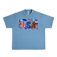 Pebble Blue usa 4th of july Urban Heavy Tee - texasbilliewilder