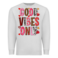 Dove Grey good vibes only Premium Sweatshirt - NancyCooperArtShop