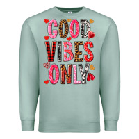 Seafoam good vibes only Premium Sweatshirt - NancyCooperArtShop