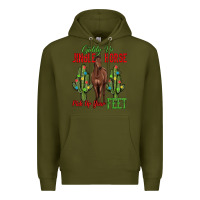 Army Green giddy up jingle horse pick up your feet Premium Hoodie - MaliasSmallBusiness