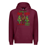 Burgundy giddy up jingle horse pick up your feet Premium Hoodie - MaliasSmallBusiness