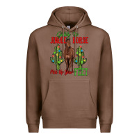 Chestnut giddy up jingle horse pick up your feet Premium Hoodie - MaliasSmallBusiness