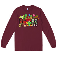 Burgundy mexican mom gnome Long Sleeve Tee - CTS Tumbler Store