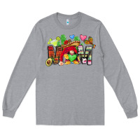 Heather Grey mexican mom gnome Long Sleeve Tee - CTS Tumbler Store