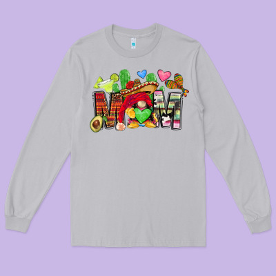 Mexican Mom Gnome Long Sleeve Tee Designed By Cts Tumbler Store