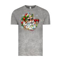 Cloud Rock santa with sunglasses christmas Vintage Tee - Zillion Design Studio