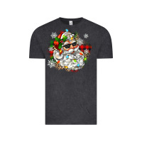 Santa With Sunglasses Christmas Vintage Tee | Teevron