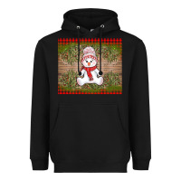 Black Christmas snowman Heavyweight Hoodie - AdoDesignShop