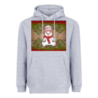Heather Grey Christmas snowman Heavyweight Hoodie - AdoDesignShop