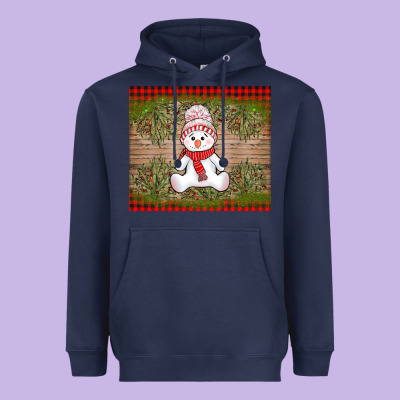 Christmas Snowman Heavyweight Hoodie Designed By Adodesignshop