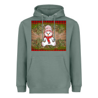 Sage Christmas snowman Heavyweight Hoodie - AdoDesignShop