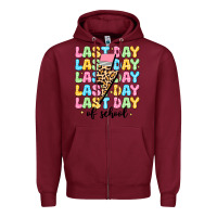 Burgundy last day of school Zipper Hoodie - JahusDesignShop