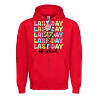 Red last day of school Zipper Hoodie - JahusDesignShop