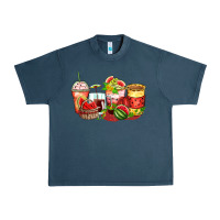 Midnight Navy watermelon farm fresh coffee cups Urban Heavy Tee - Zillion Design Studio