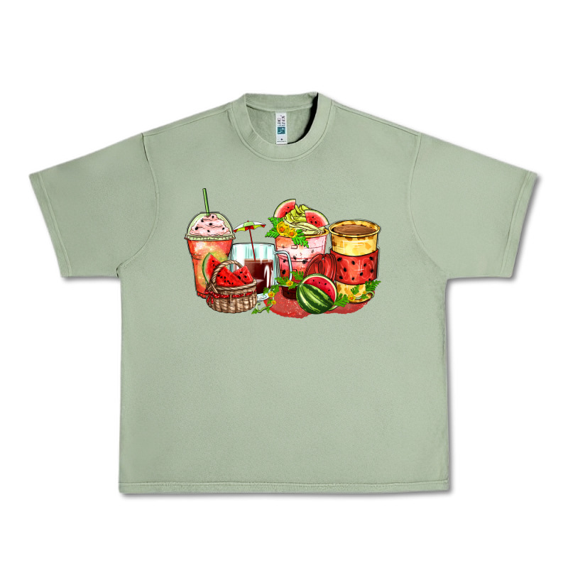 Watermelon Farm Fresh Coffee Cups Urban Heavy Tee by Zillion Design Studio | Teevron