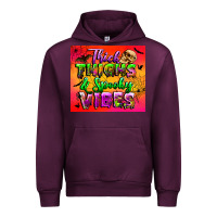 Mauve Wine thick thighs and spooky vibes tumbler Urban Hoodie - BundleAndBundleShop