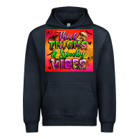 Navy thick thighs and spooky vibes tumbler Urban Hoodie - BundleAndBundleShop