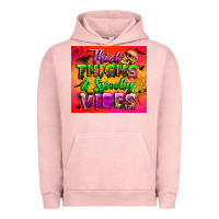 Pigment Salmon thick thighs and spooky vibes tumbler Urban Hoodie - BundleAndBundleShop