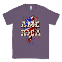 Lavender America 4th of July Classic Tee - CowGirlArtShop