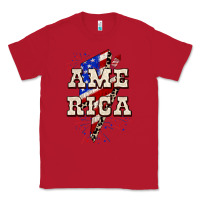 Red America 4th of July Classic Tee - CowGirlArtShop