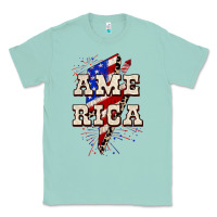 Seafoam America 4th of July Classic Tee - CowGirlArtShop