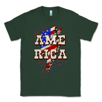 Sports Green America 4th of July Classic Tee - CowGirlArtShop
